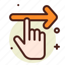 direction, hand, interface