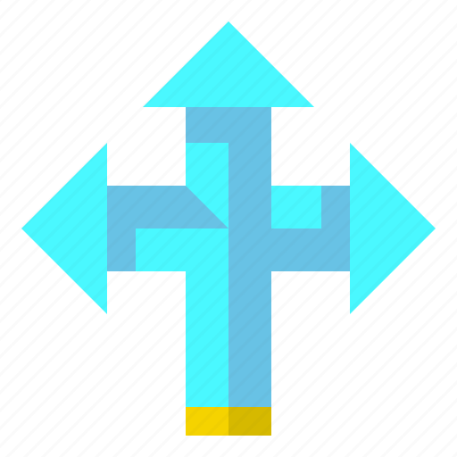 Crossroads, route, sign, direction, arrow icon - Download on Iconfinder