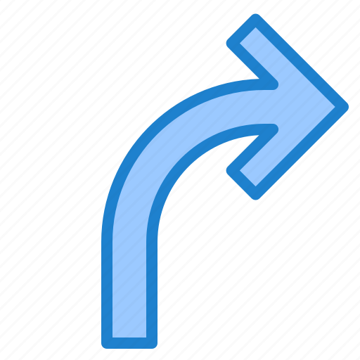 Arrows, arrow, curve, direction, right icon - Download on Iconfinder