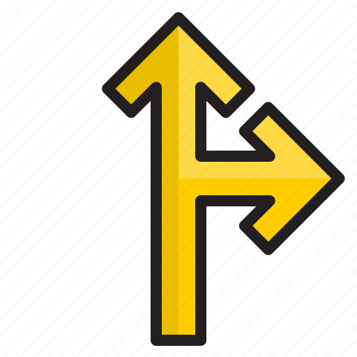 Arrow, arrows, direction, right, up icon - Download on Iconfinder