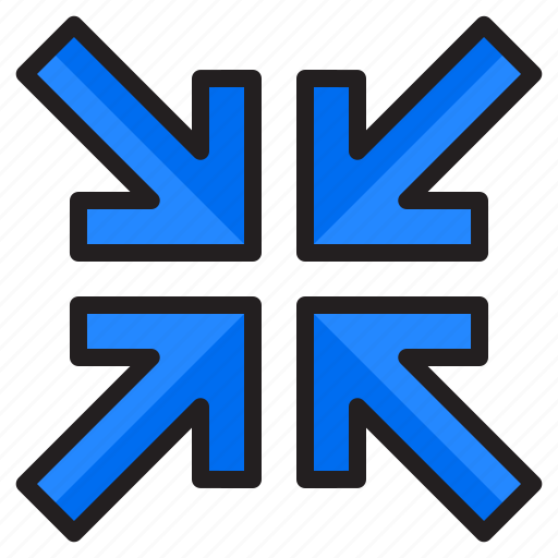 Arrows, arrow, pointer, collapse, monimize icon - Download on Iconfinder