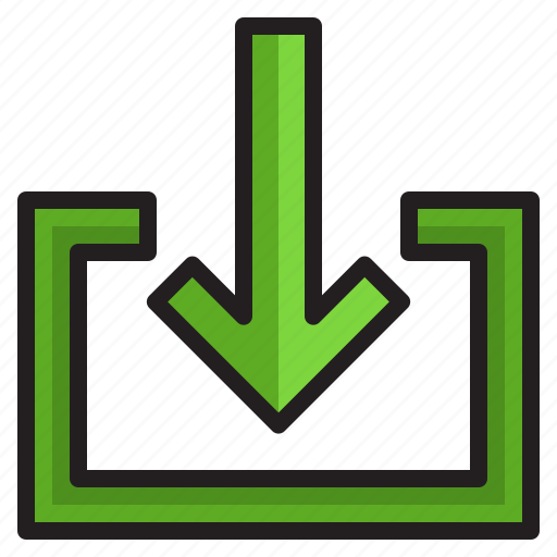 Arrows, arrow, pointer, import, download icon - Download on Iconfinder