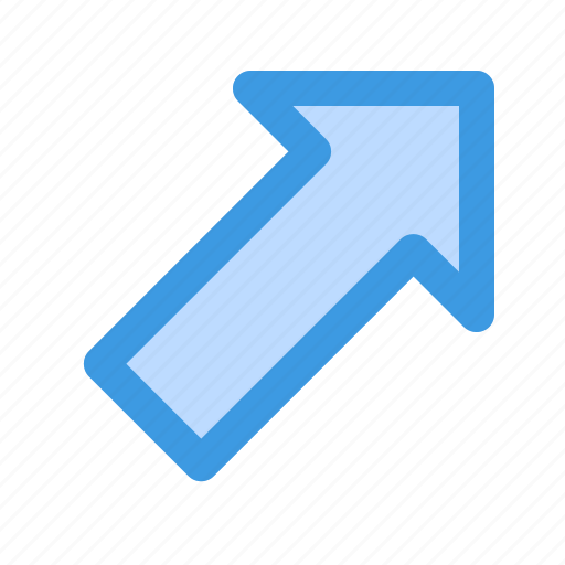 Arrow, arrows, direction, right, sign, top, up icon - Download on Iconfinder