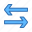 arrow, exchange, horizontal, swap, transfer 