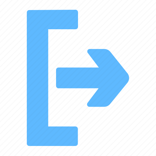 Arrow, right, exit, outside icon - Download on Iconfinder