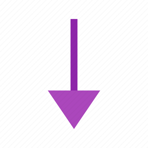 Arrow, design, direction, down, pointer, round, sign icon - Download on Iconfinder