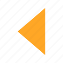arrow, back, left, logo, square, triangle