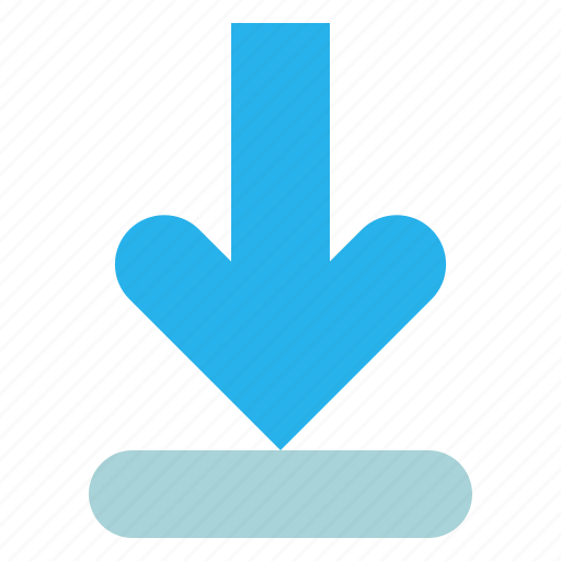 Arrow, button, download, drop, round icon - Download on Iconfinder