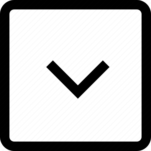 Arrow, down, keyboard, square icon - Download on Iconfinder