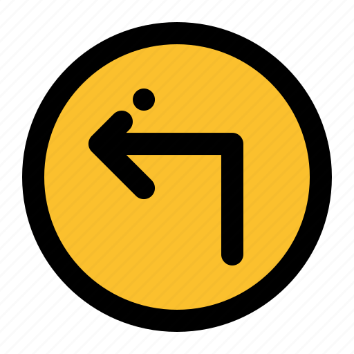 Turn, left, back, arrow, move icon - Download on Iconfinder