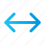 arrow, blue, left, right 