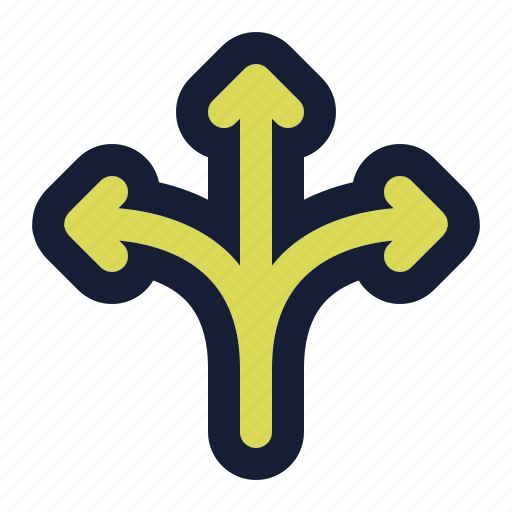 Arrow, arrows, cross road, direction, up icon - Download on Iconfinder