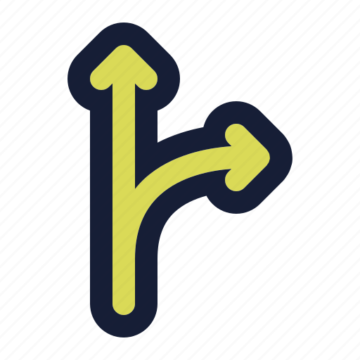 Arrow, arrows, direction, right, straight, up icon - Download on Iconfinder