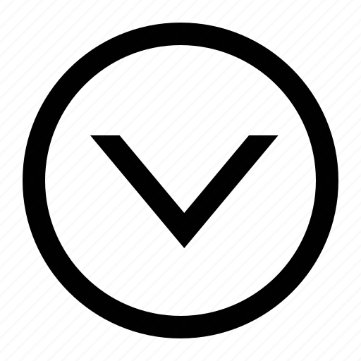 Circle, medium, chevron, arrow icon - Download on Iconfinder