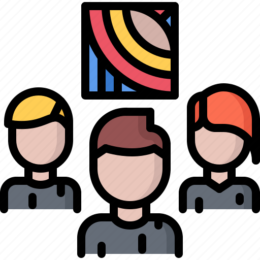 Team, group, people, picture, art, artist, drawing icon - Download on Iconfinder