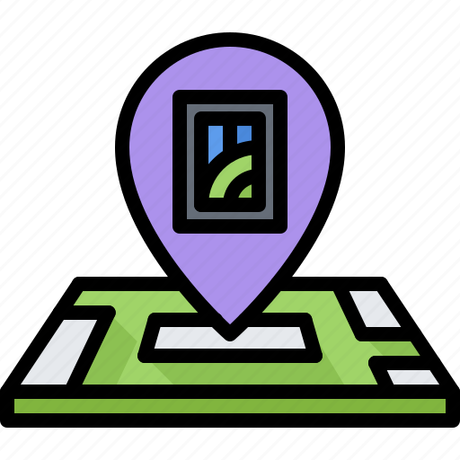 Picture, pin, location, map, art, artist, drawing icon - Download on Iconfinder