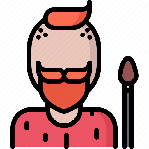 Brush, man, art, artist, drawing icon - Download on Iconfinder