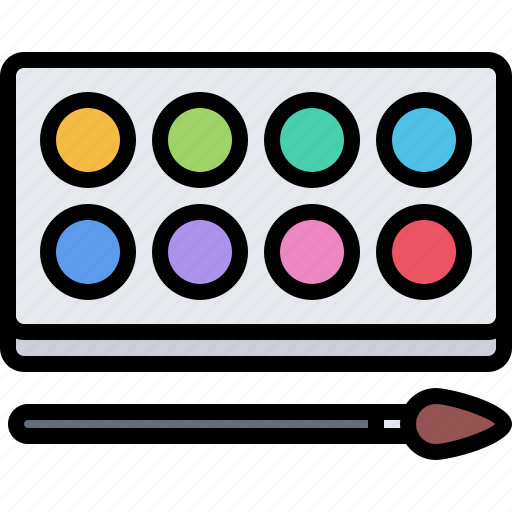 Paint, brush, palette, art, artist, drawing icon - Download on Iconfinder
