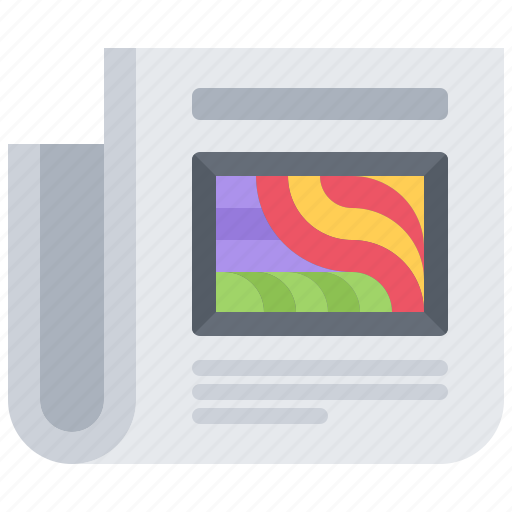Newspaper, news, picture, frame, art, artist, drawing icon - Download on Iconfinder
