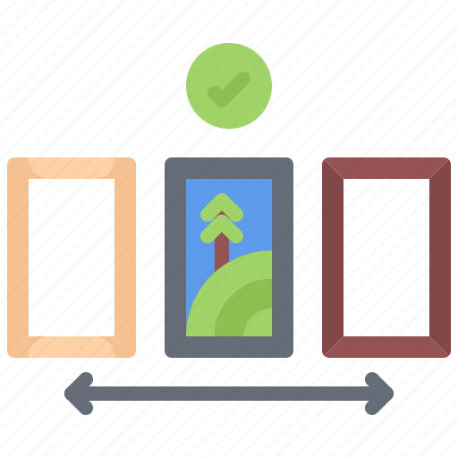 Frame, picture, check, arrow, art, artist, drawing icon - Download on Iconfinder