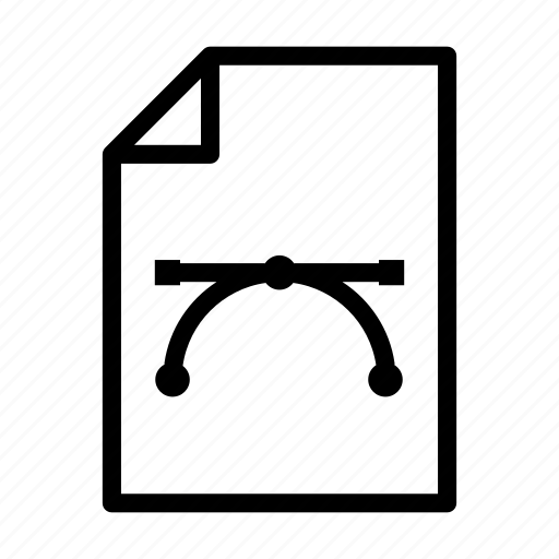 Bezier, curve, design, document, file icon - Download on Iconfinder