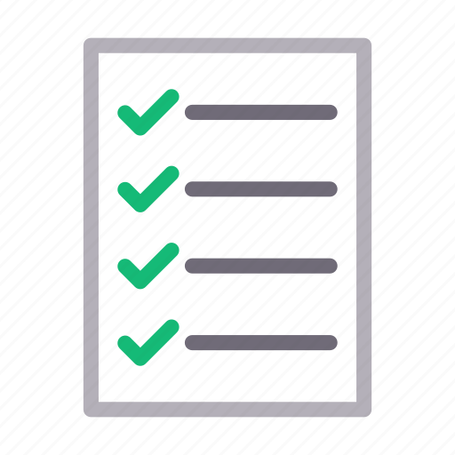 Checklist, document, page, paper, tasklist icon - Download on Iconfinder