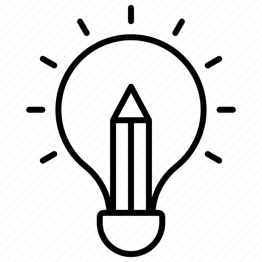 Drawing, lightbulb, innovation, inspiration icon - Download on Iconfinder