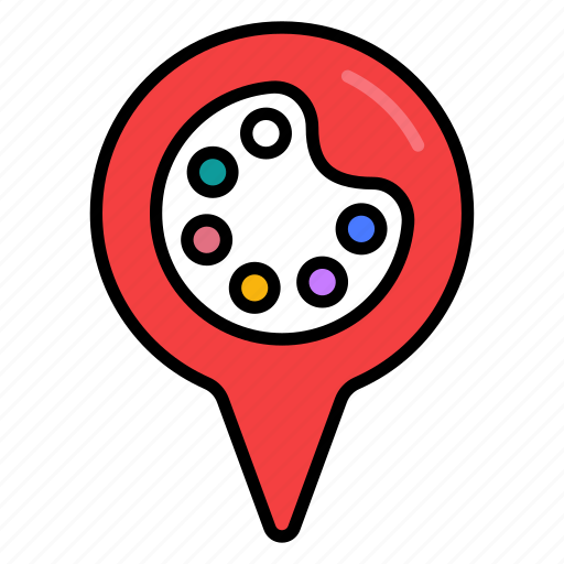Art, brush, painting, location icon - Download on Iconfinder