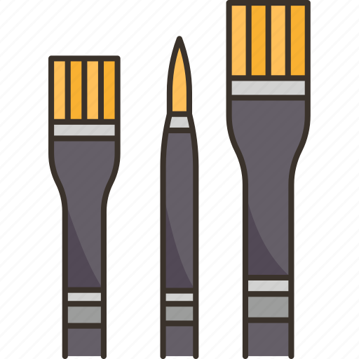 Brushes, painting, canvas, art, tools icon - Download on Iconfinder