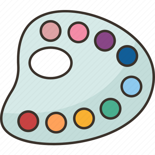Palettes, paint, color, studio, hobby icon - Download on Iconfinder