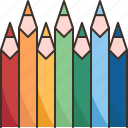 pencils, color, crayon, drawing, design