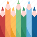 pencils, color, crayon, drawing, design