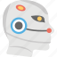 bionic man, humanoid robot face, mechanical man, robot, robot technology 