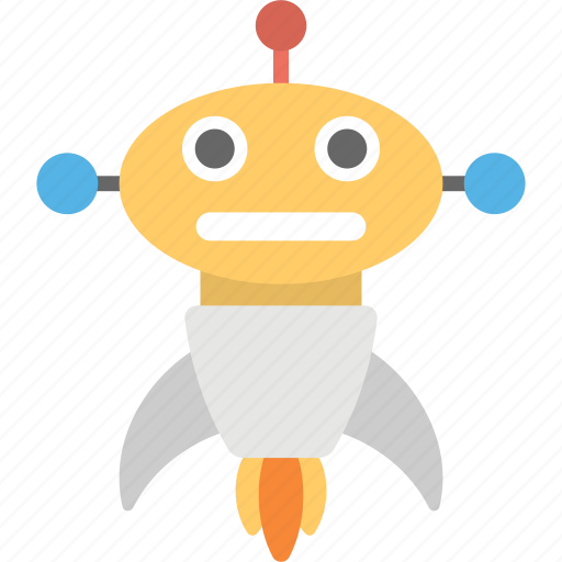 Artificial intelligence, cartoon robot rocket, intelligence, robot-rocket, robotic technology icon - Download on Iconfinder