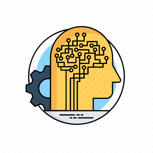 Ai knowledge, artificial brain, artificial intelligence robot, digital brain, neural network icon - Download on Iconfinder