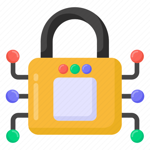 Encryption, cryptography, cybersecurity, cyber lock, digital lock icon - Download on Iconfinder