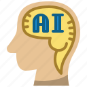 ai, head, artificial, intelligence, brain, learning, future