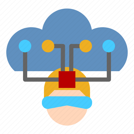 Cloud computing, colud network, hosting, ai control, cloud data icon - Download on Iconfinder