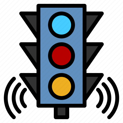Smart traffic light, traffic light, road, smart city, artificial intelligence icon - Download on Iconfinder