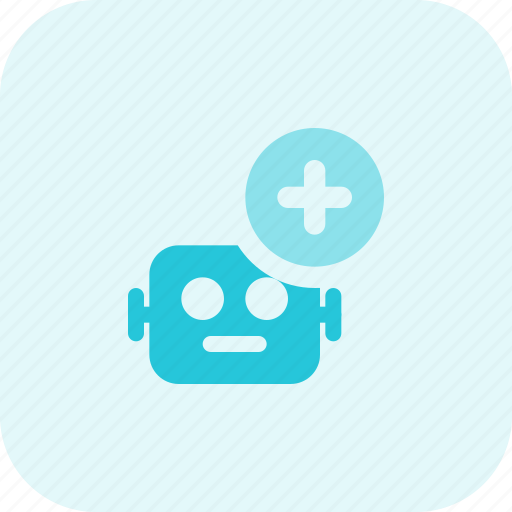 Add, robot, technology, plus icon - Download on Iconfinder