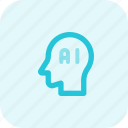 head, technology, artificial intelligence