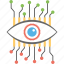 cyber eye, cyber monitoring, cyber security concept, cybernetic, electronic eye