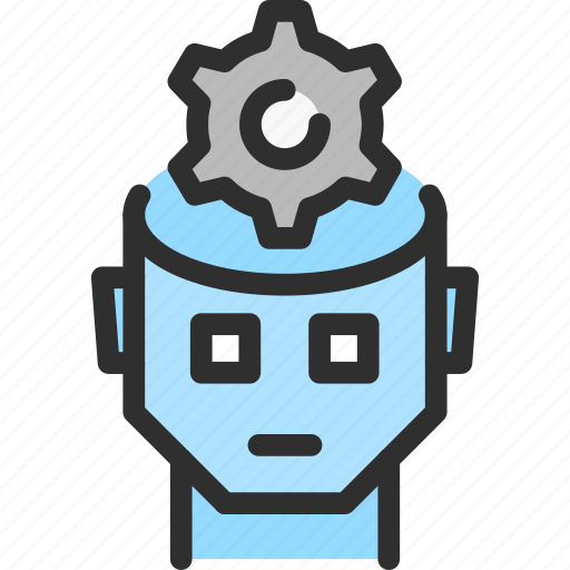 Ai, artificial, head, intelligence, reality, robot, virtual icon - Download on Iconfinder