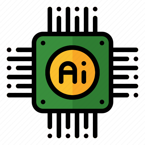 Artificial, chip, core, intelligence, processor, robotic, technology icon - Download on Iconfinder