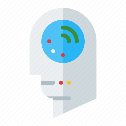 Artificial, cyborg, intelligence, robotic, signal, technology icon - Download on Iconfinder