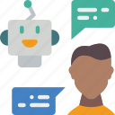 artificial, bot, chat, conversation, intelligence, machine, robot