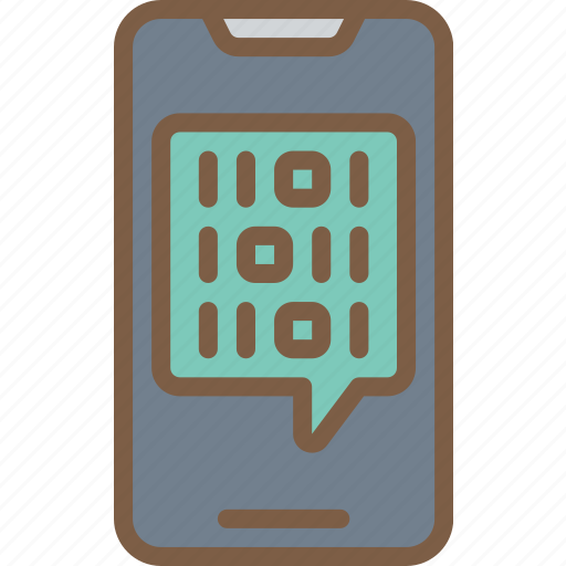 Artificial, binary, intelligence, machine, phone, robot icon - Download on Iconfinder