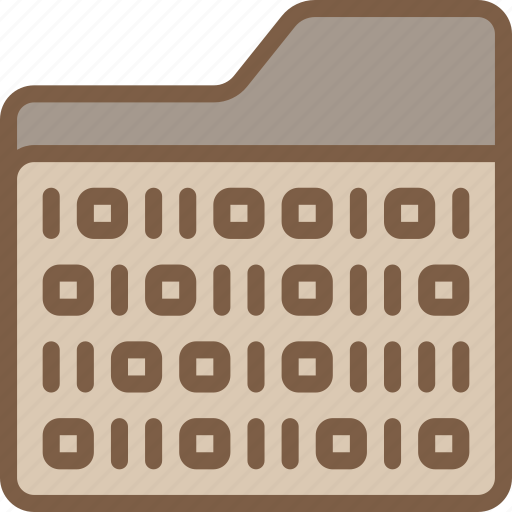 Artificial, binary, folder, intelligence, machine, robot icon - Download on Iconfinder