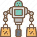 artificial, assistant, bot, intelligence, machine, robot, shopping 