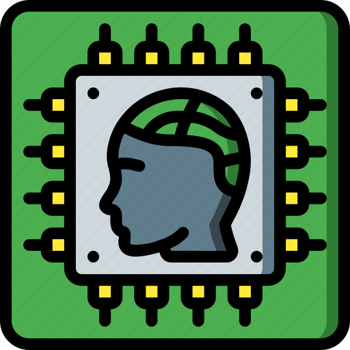 Android, artificial, chip, intelligence, machine, robot icon - Download on Iconfinder
